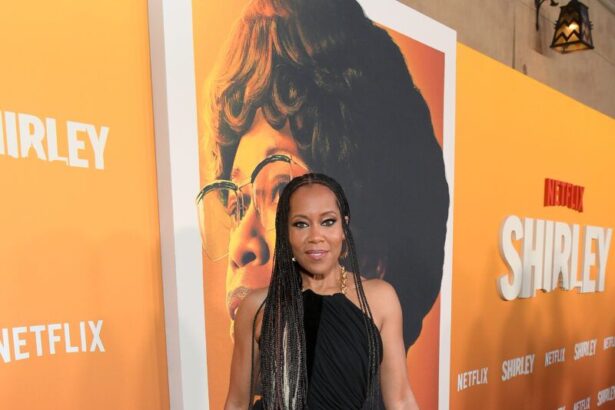 Wardrobe Breakdown: Regina King Little Black Dress At Shirley Premiere