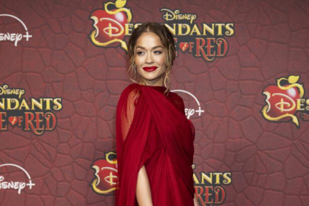 Celebrity Style: Rita Ora’s Red Gown At ‘descendants: The Rise